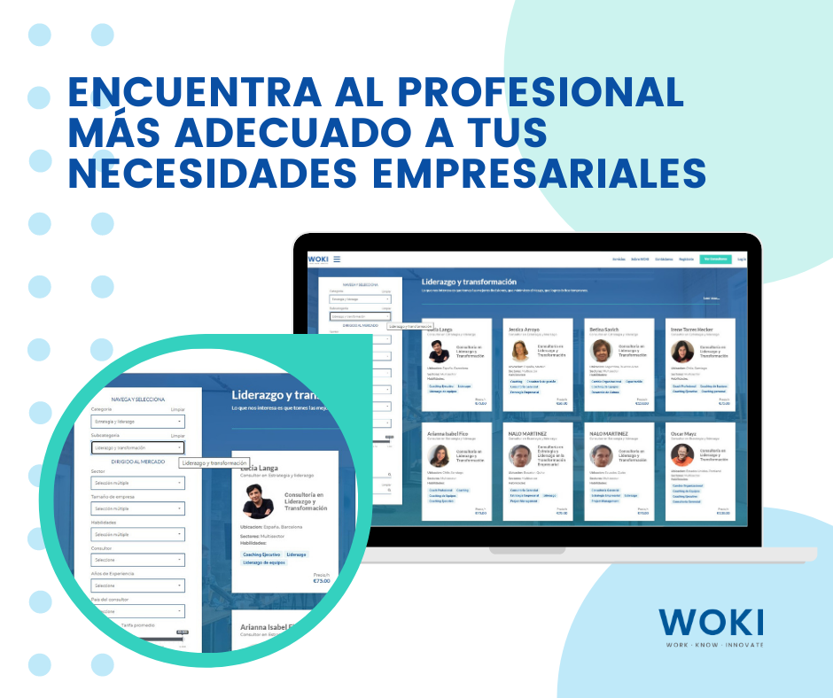 Nace Woki, la 1ªplataforma online de habla hispana para contratar consultores empresariales