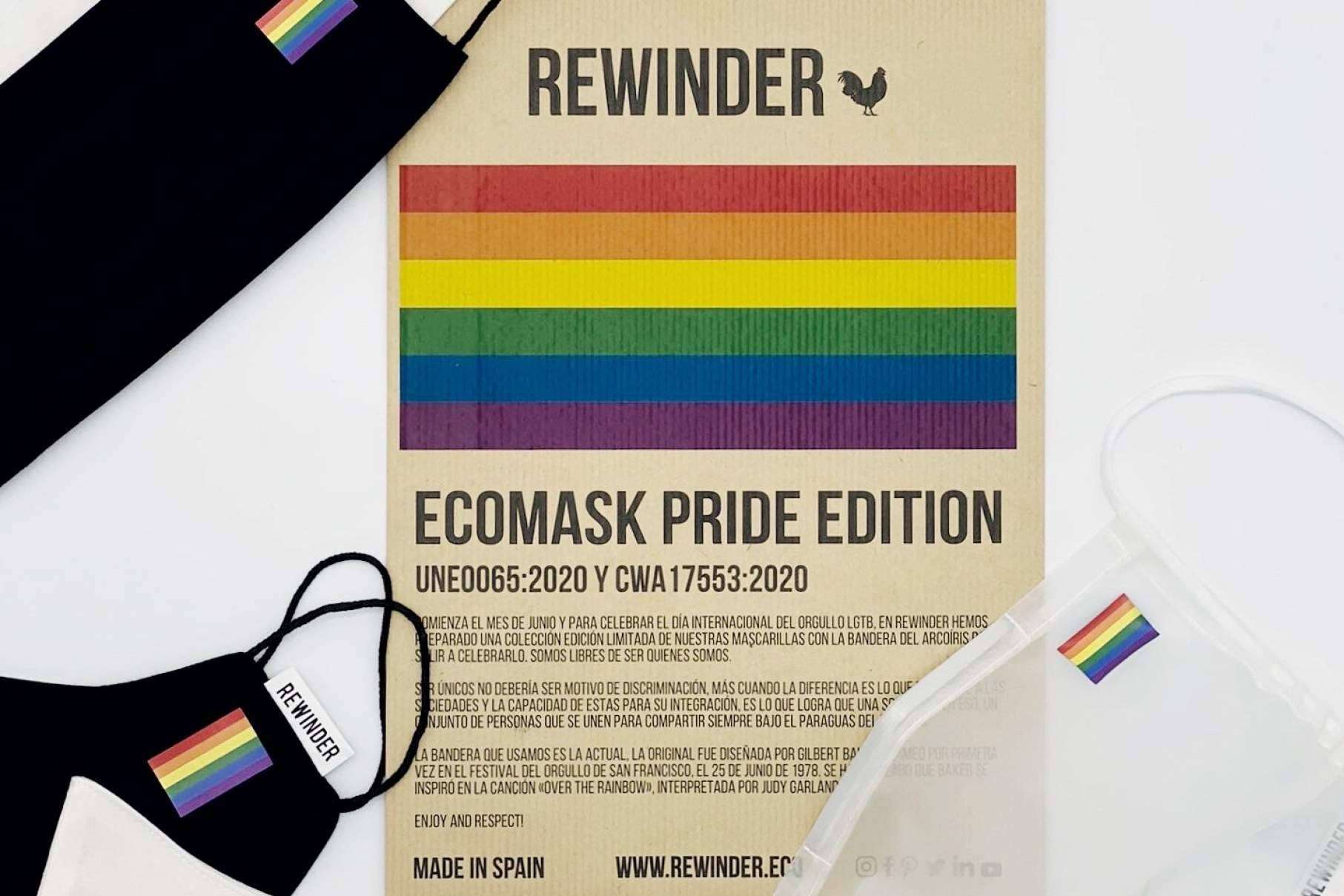 Rewinder: las mascarillas reutilizables previenen el uso de 50.000.000 mascarillas desechables, y contando...