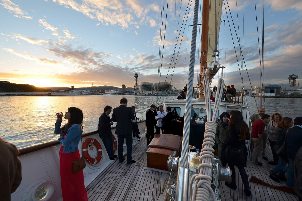 El majestuoso Southern Cross está en Barcelona: Gotland Charter