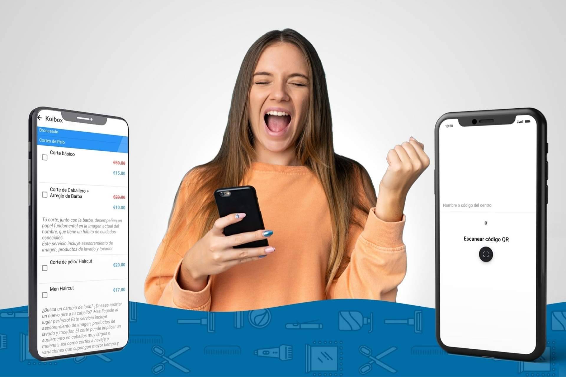 La aplicación de los centros de belleza de Koibox mediante la cual se pueden hacer reservas: Beauty Booking