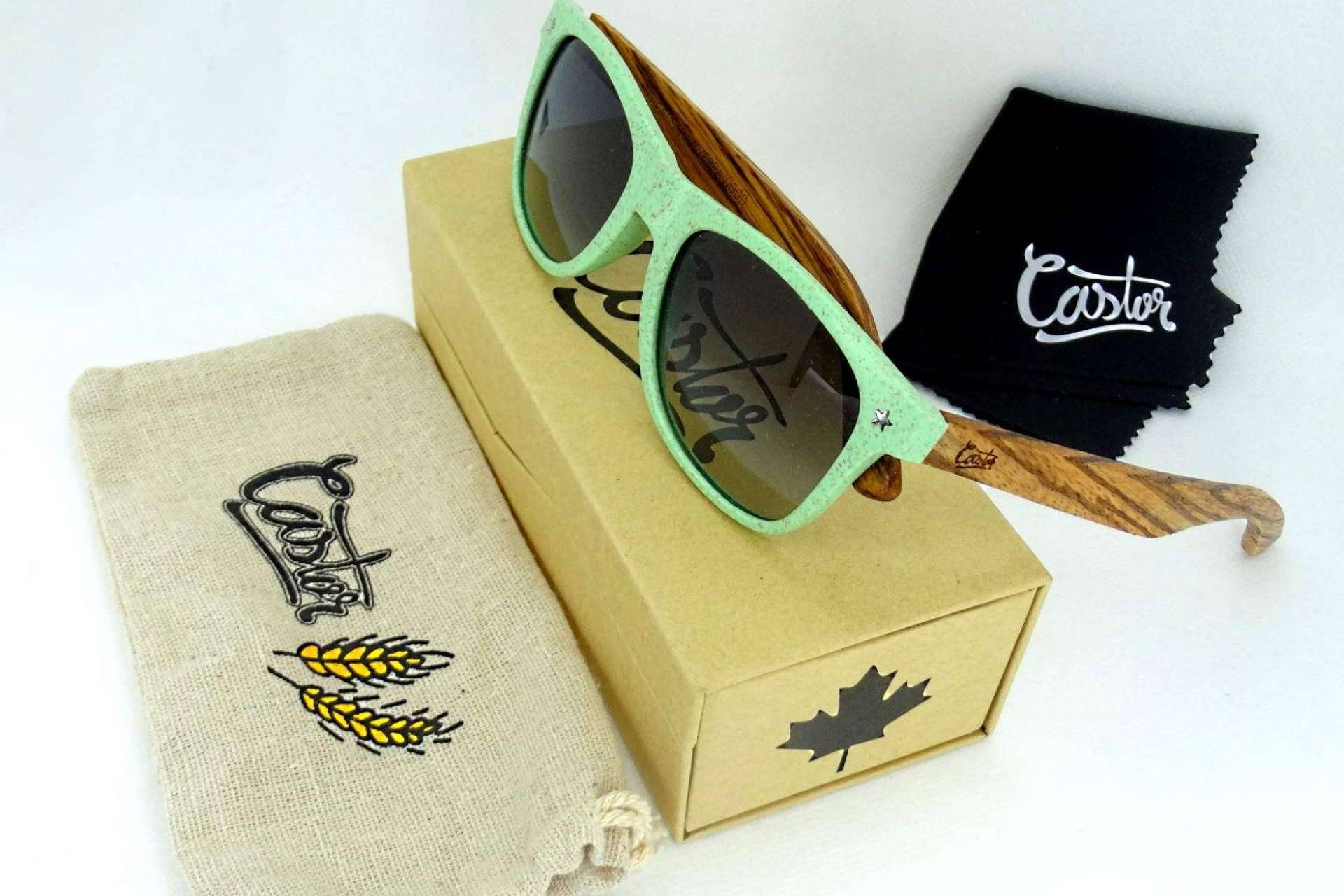 ¿Cómo son las gafas de sol fabricadas a partir de fibra de paja de trigo de Castor Sunglasses?