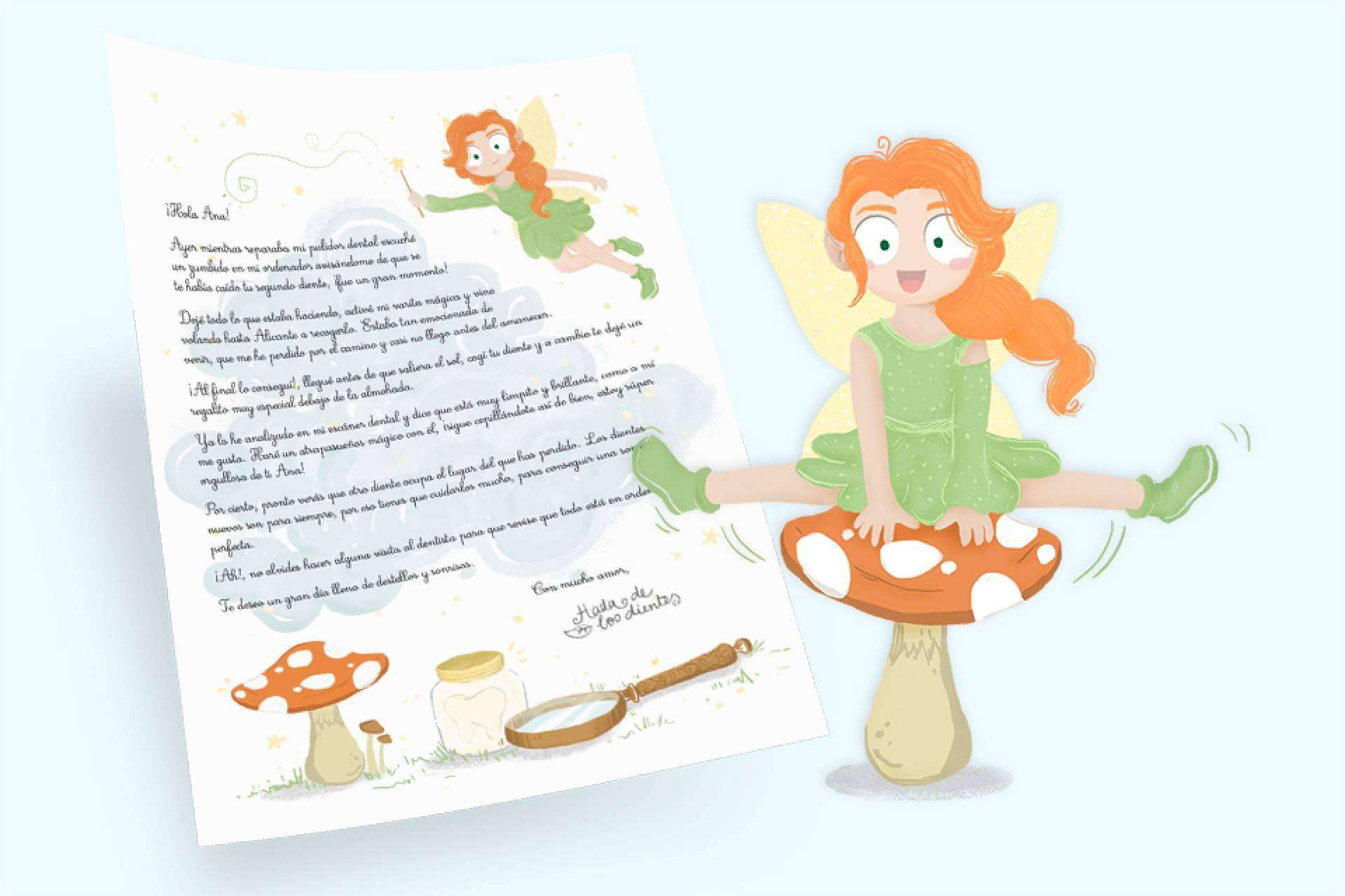 La incertidumbre de los niños ante la caída de sus primeros dientes y cómo animarlos con fantasía con una carta personalizada del Hada de los Dientes