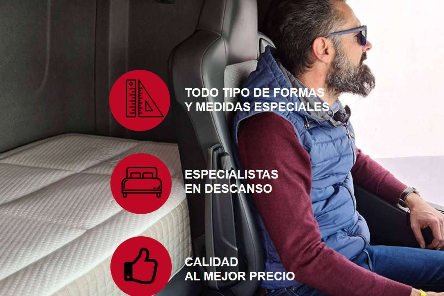 SoloDuerme y su línea específica de colchones de camiones para cualquier marca y modelo de camión