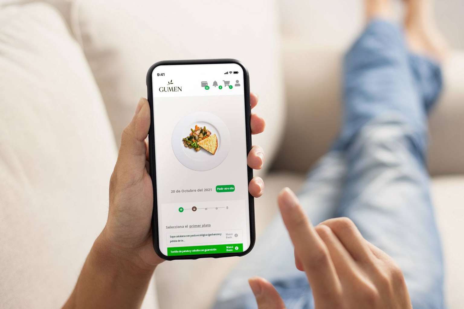 La nueva app de Gumen para empresas permite gestionar los menús semanales