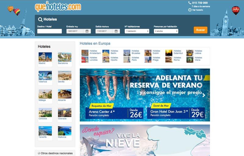QueHoteles.com incorpora la solución de pago a plazos 100% digital de Sabadell Consumer Finance