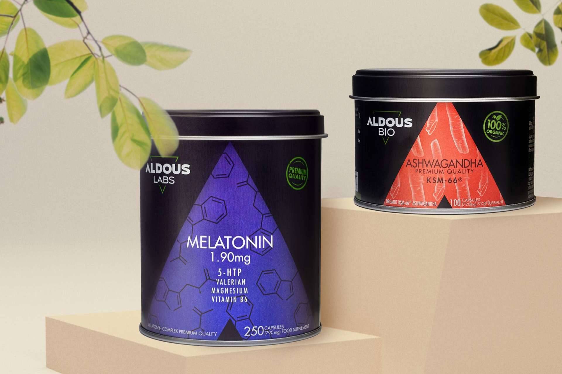 Los nuevos productos de éxito de Aldous Bio, Ashwagandha Ecológica KSM-66 y Melatonina con Magnesio