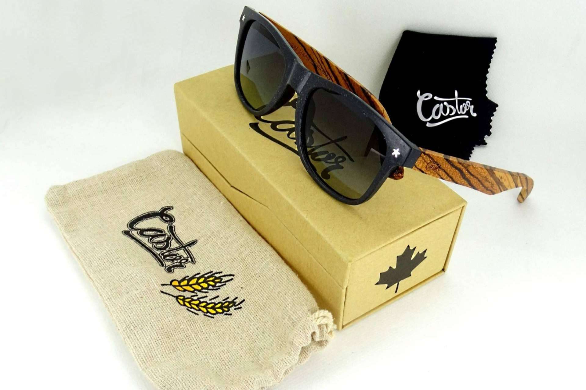 Las gafas de sol de Castor Sunglasses están fabricadas con materiales 100 % biodegradables