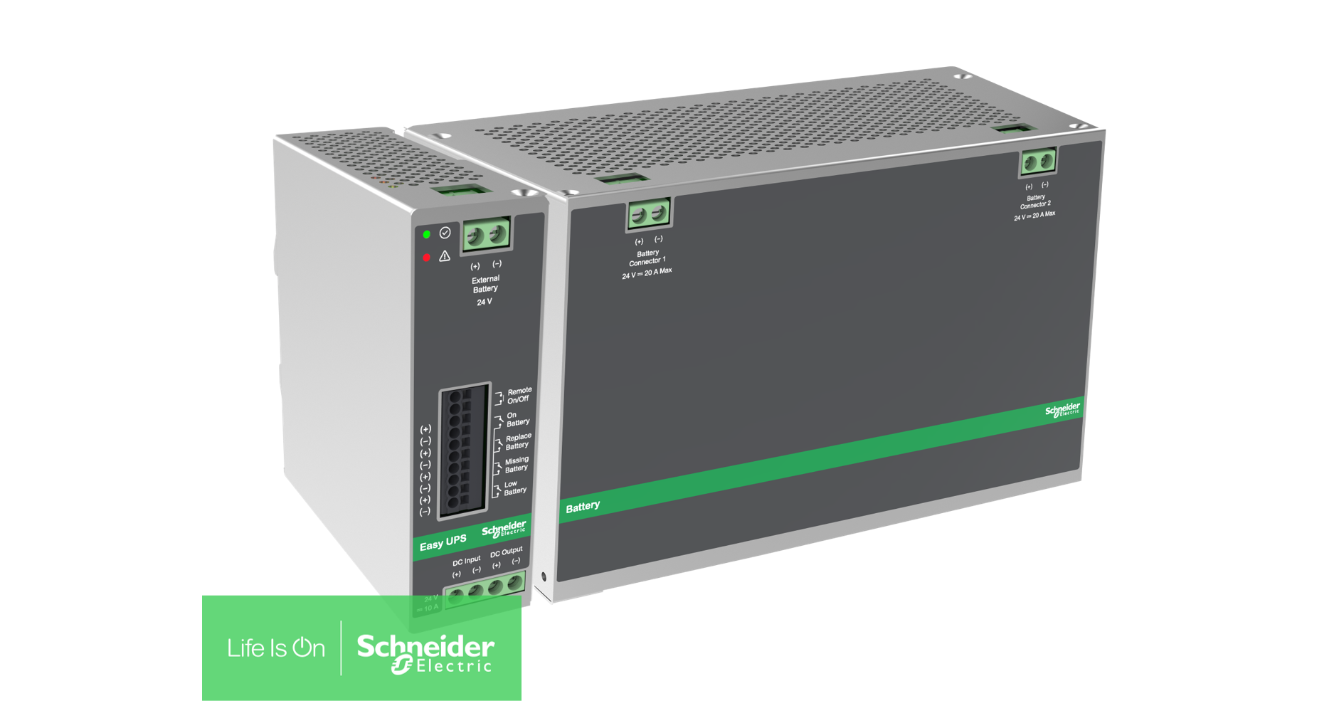 Schneider Electric presenta su nuevo SAI industrial Easy UPS de 24V DC DIN Rail