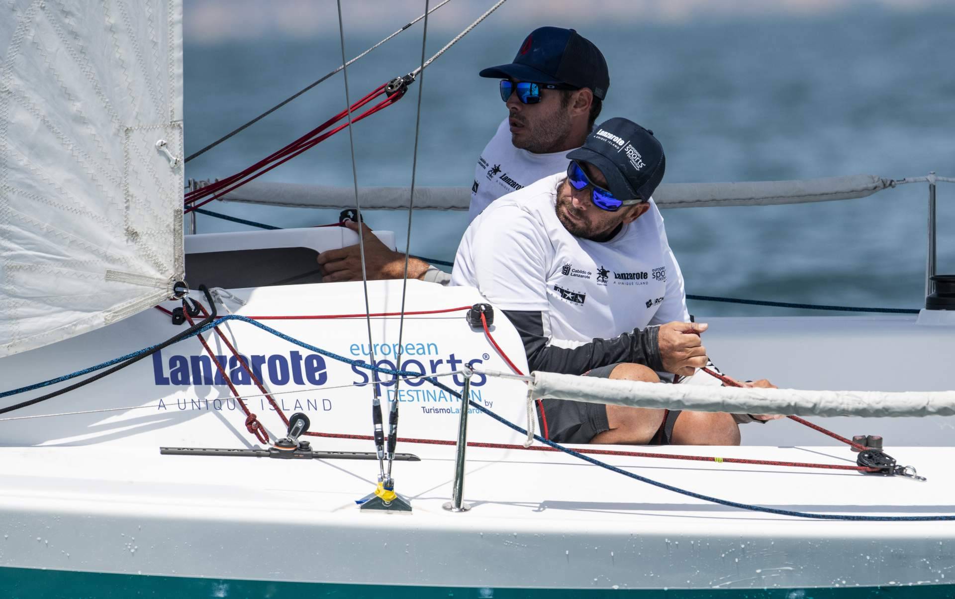 Lanzarote evoluciona positivamente en la Liga Europea de Vela