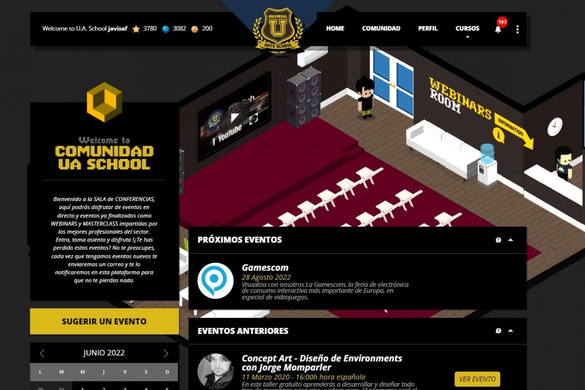 Un campus virtual gamificado con avatares, la apuesta de la Universal Arts School por las nuevas tecnologías
